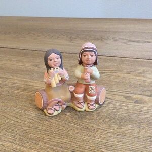 Clay Statue Figurine Boy and Girl